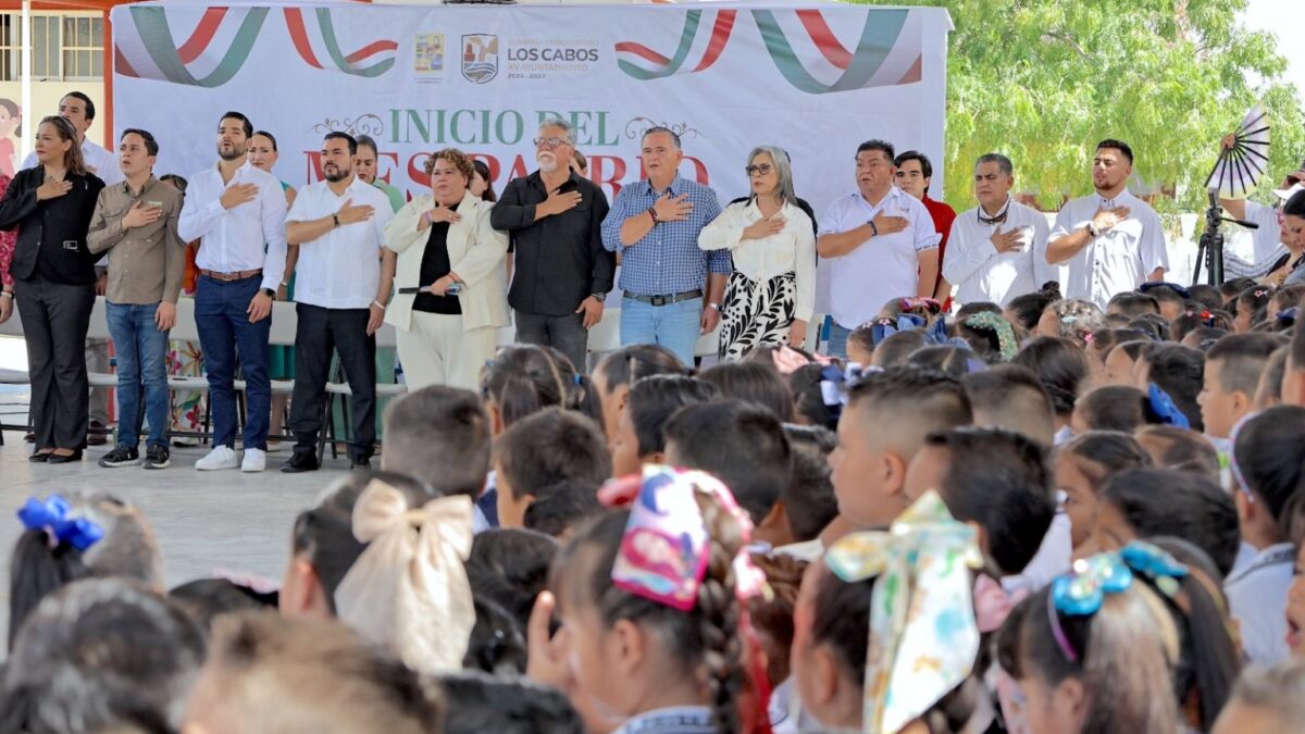 Llama Gobierno de Los Cabos a fomentar desde las aulas el amor por México al iniciar Mes Patrio