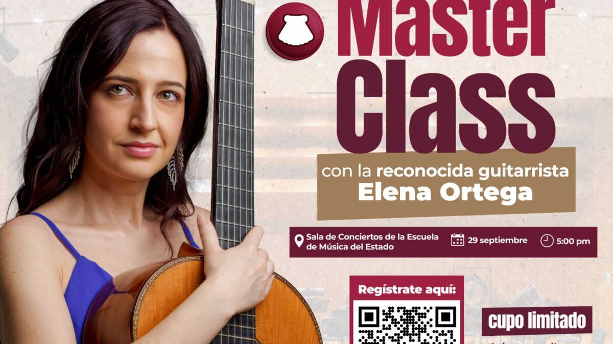 Invita ISJuventud a clase magistral gratuita con la guitarrista Elena Ortega