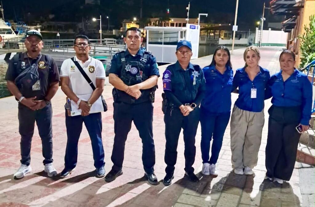 SIPINNA refuerza acciones preventivas durante recorrido nocturno en el centro de Cabo San Lucas
