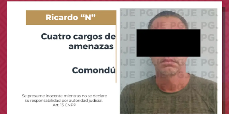 Enfrenta Ricardo “N” cuatro cargos por amenazas