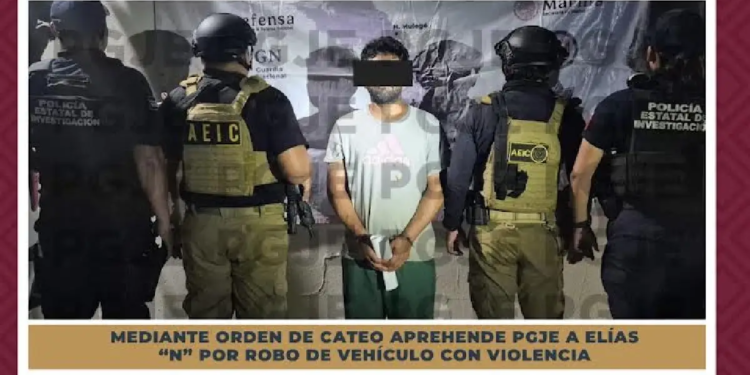 Captura la PGJE a violento robacoches