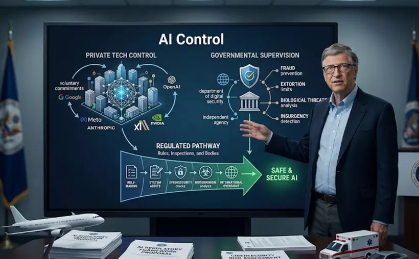 Bill Gates pide regular a la IA ante riesgos de ciberataques y fraudes
