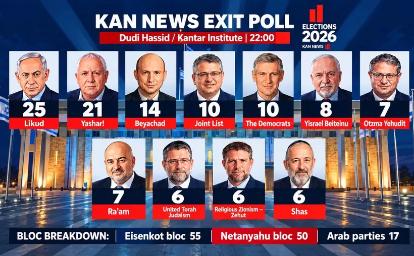 Elecciones en Israel: Oposición supera a Netanyahu en sondeos