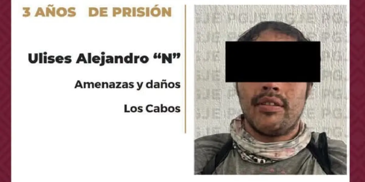 Tres años de prisión le dieron a Ulises por amenazas y daños
