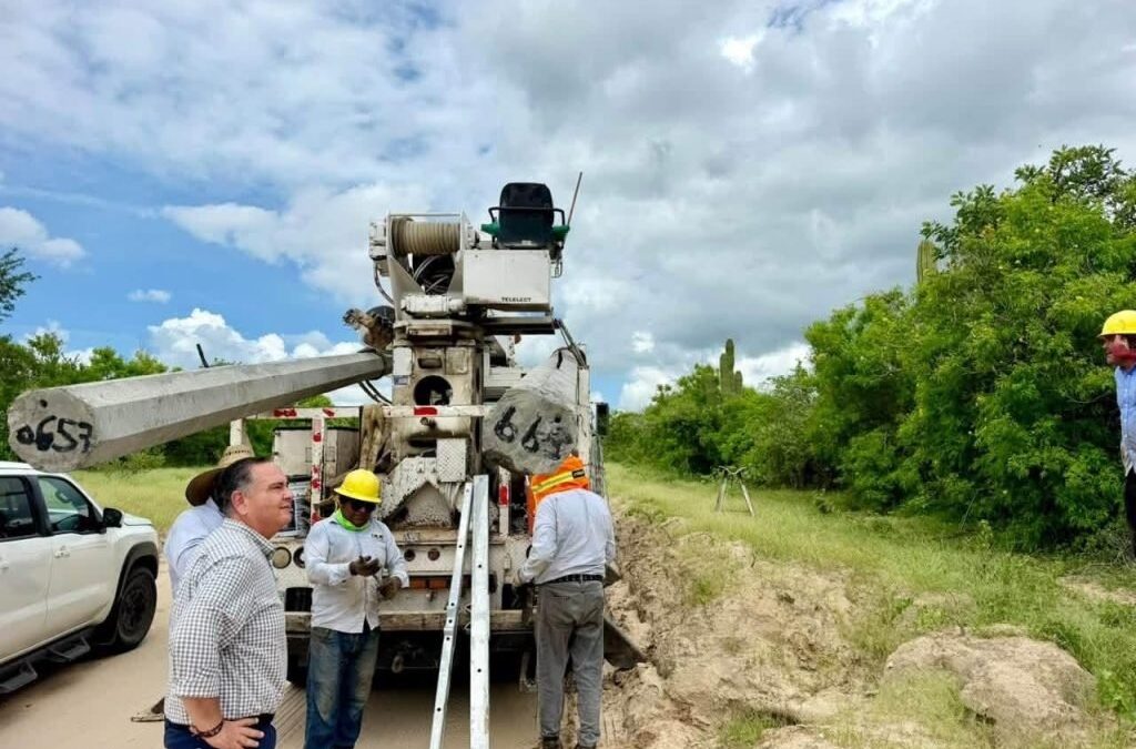 Avanza electrificación de La Candelaria y Los Pozos con inversión tripartita de más de 38 millones de pesos