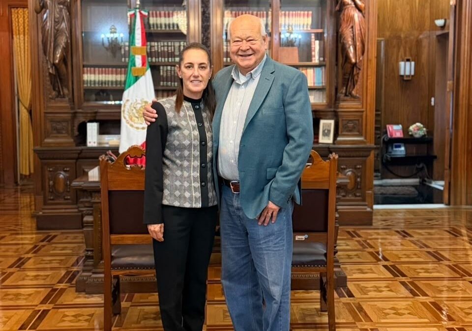 Acuerdan Víctor Castro y Claudia Sheinbaum impulsar proyectos prioritarios para Baja California Sur