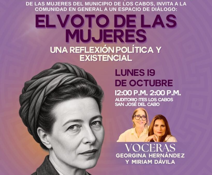 Conmemorará Ayuntamiento de Los Cabos derecho al voto de las mujeres con encuentro ciudadano