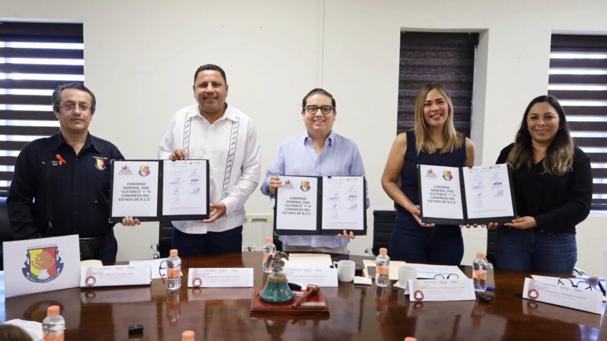 Firman ICATEBCS y Congreso del Estado convenio para ampliar la capacitación legislativa