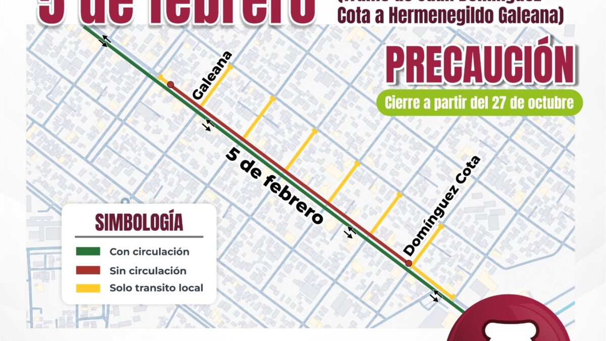 Iniciará este martes rehabilitación del bulevar 5 de Febrero en La Paz: SEPUIMM