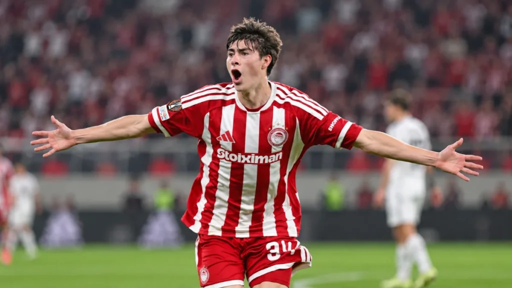 La Hormiga González le da la victoria a Olympiacos en Europa League