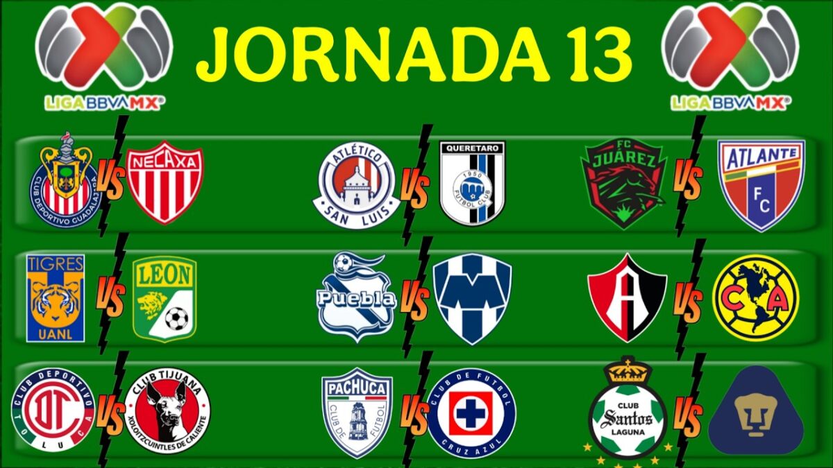Jornada 13 Liga MX Apertura 2026: Horarios y dónde ver EN VIVO todos los partidos