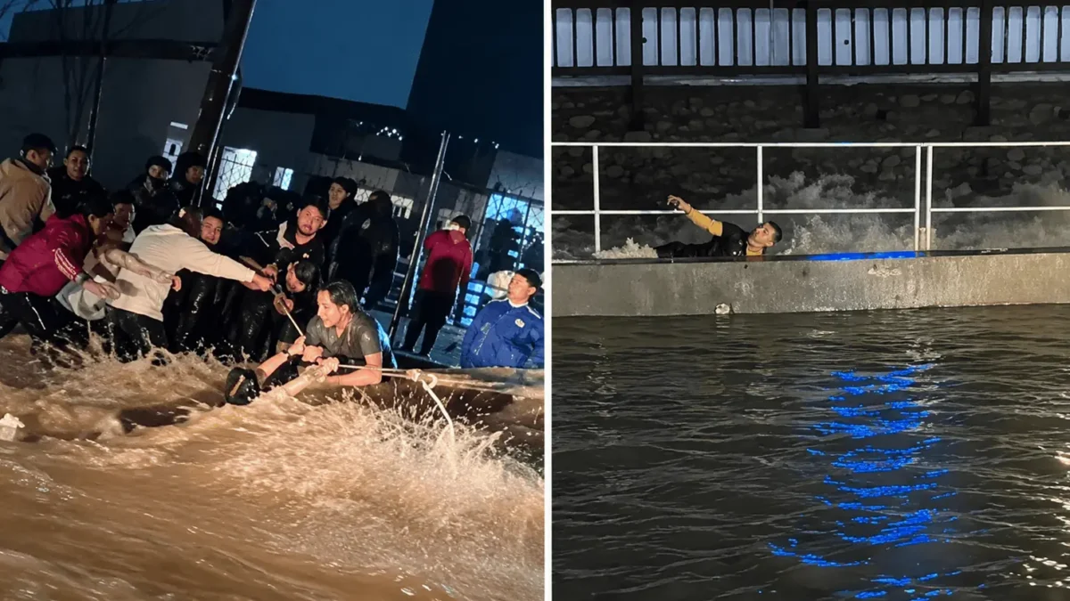 Rescatan a dos personas arrastradas por la corriente durante las lluvias en Cabo San Lucas